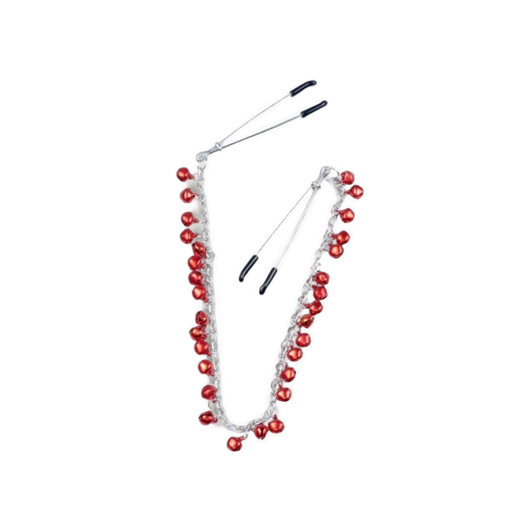 Klamerki do sutków z łańcuszkiem