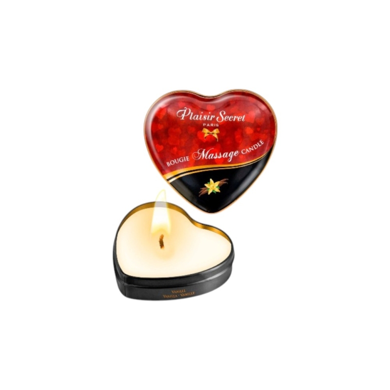 Świeca do masażu w kształcie serca