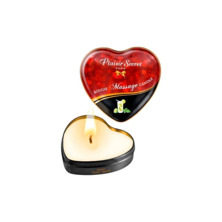 Świeca do masażu w kształcie serca