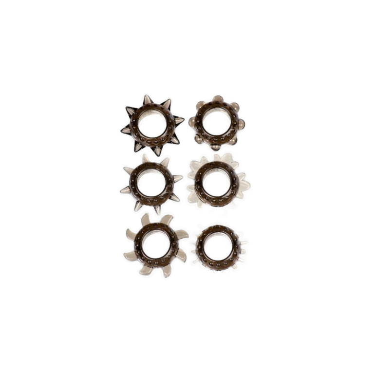 Zestaw elastycznych pierścieni stymulujących 6 szt.