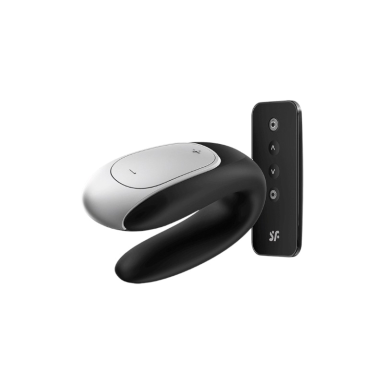 Wibrator dla par z pilotem czarny