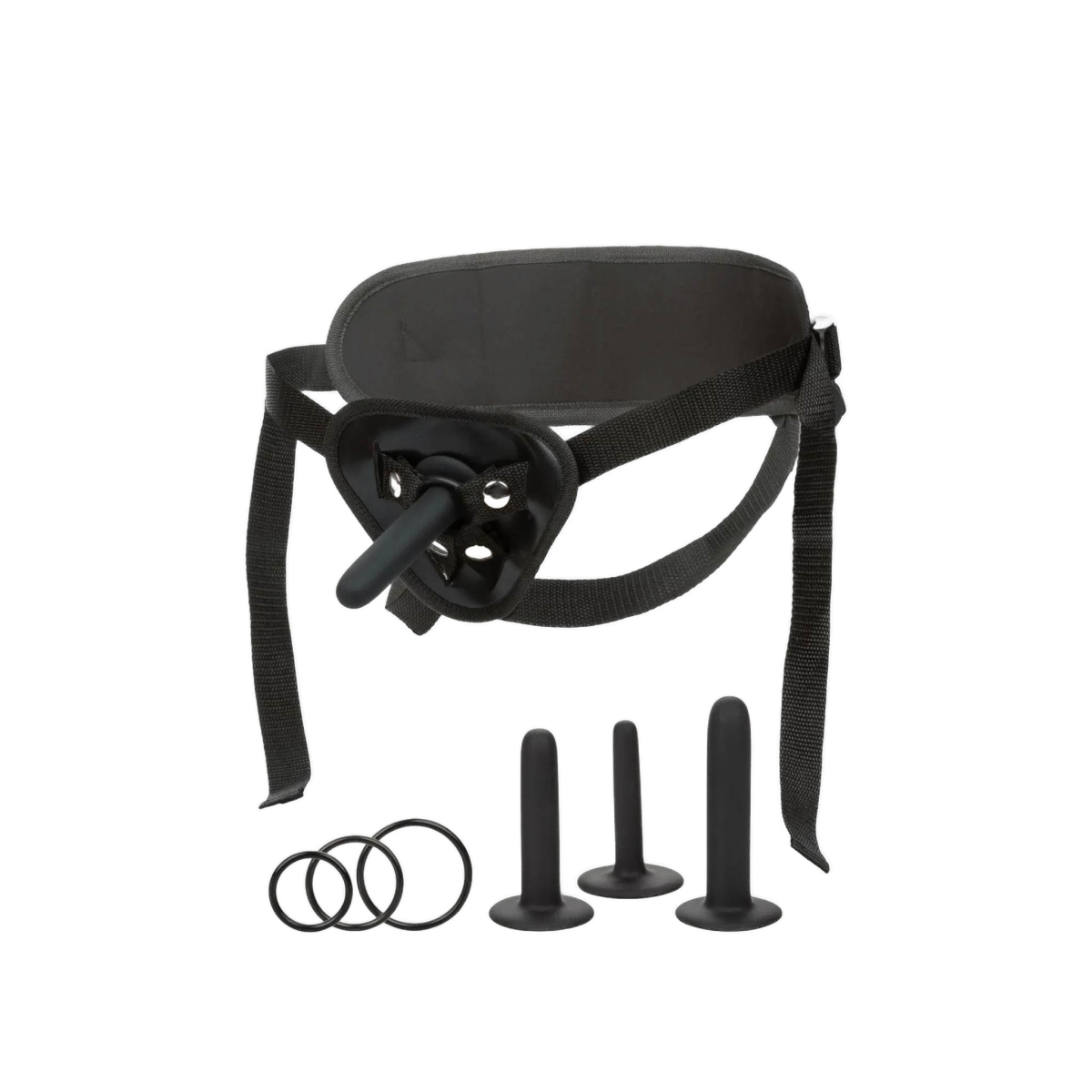 Strapon z wymiennymi dildami