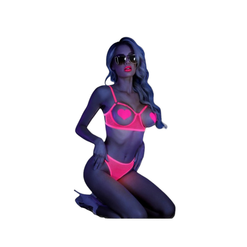 Neonowy zestaw bielizny