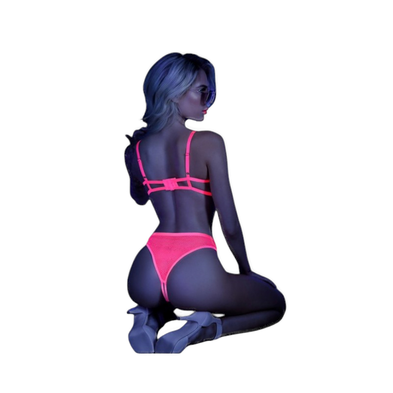 Neonowy zestaw bielizny