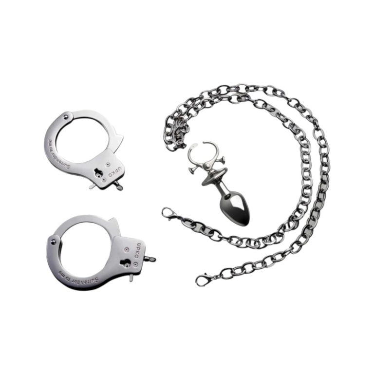 UPKO kajdanki z korkiem na łańcuszku