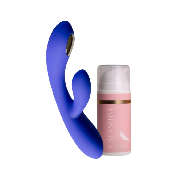 Wibrator z elektrostymulacją + Skinwear Sensitive