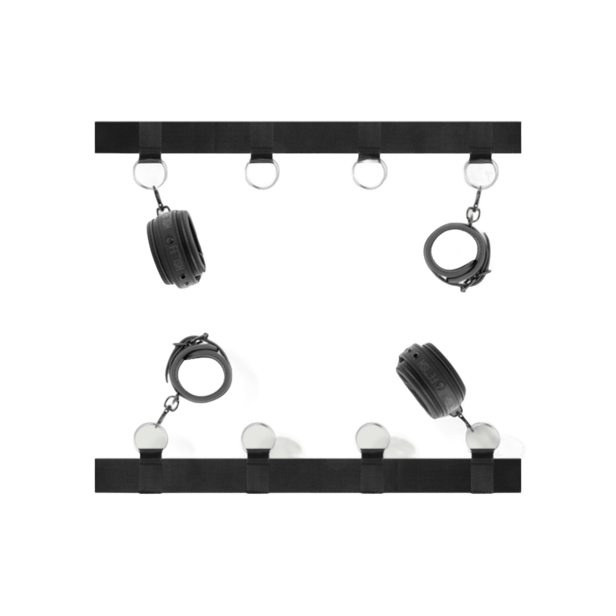 Zestaw pasów z kajdankami pod łóżko