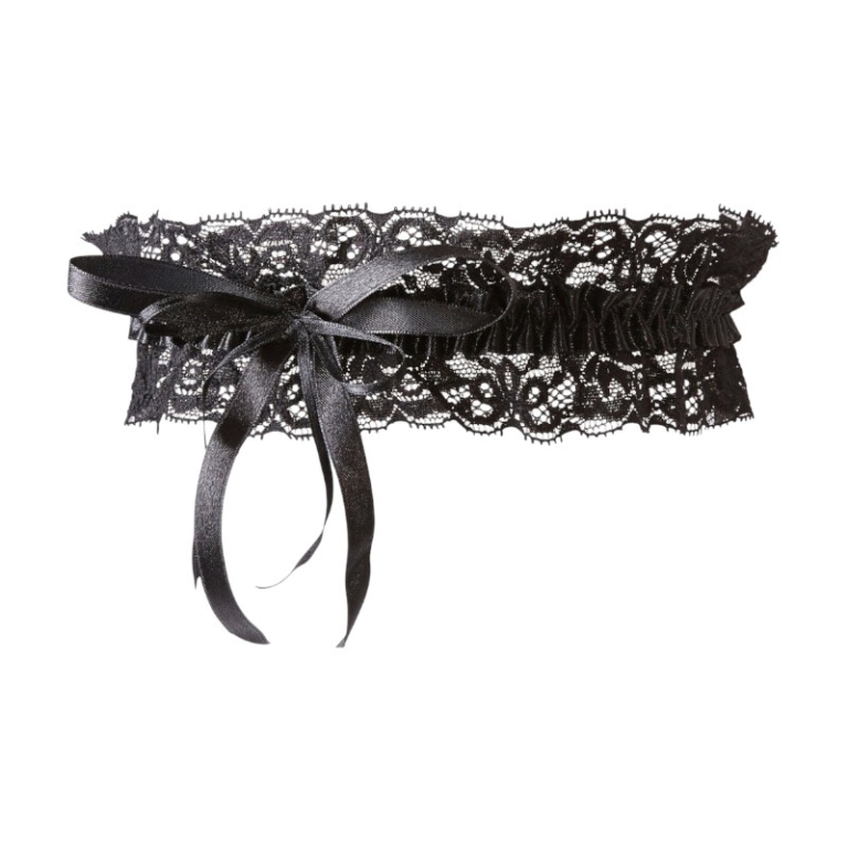 Koronkowa Podwiązka z Kokardą