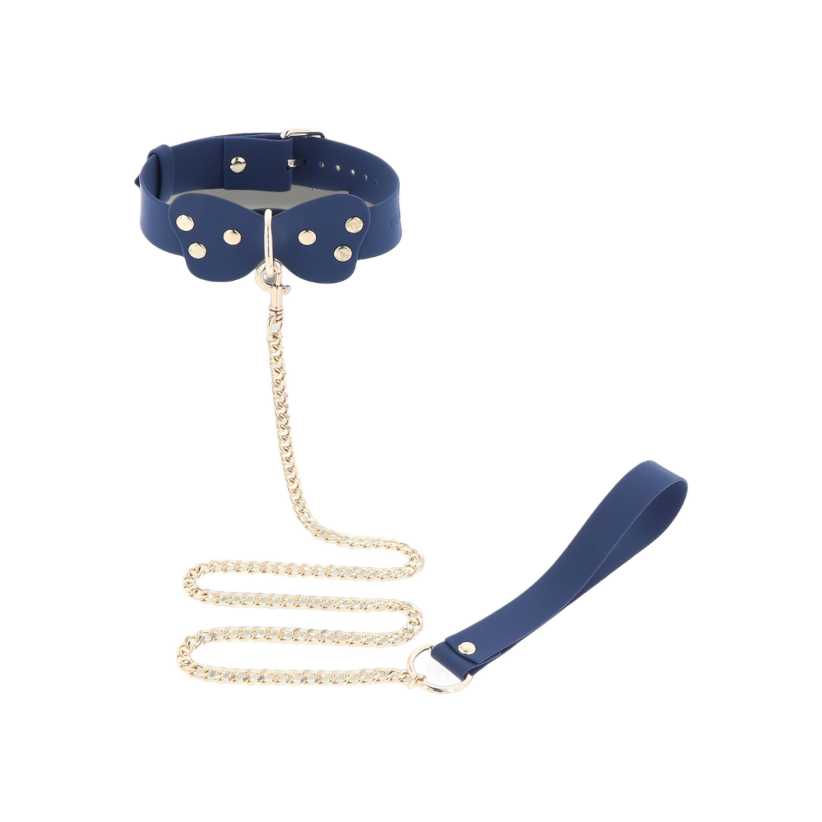 Silikonowa obroża ze smyczą