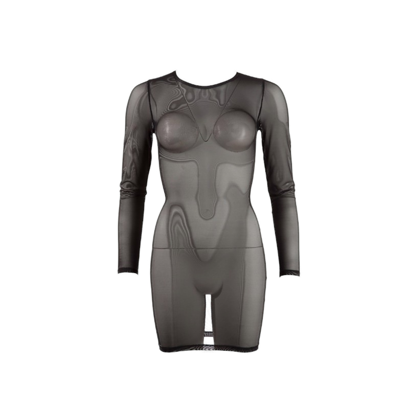 Odważna sukienka z siateczki