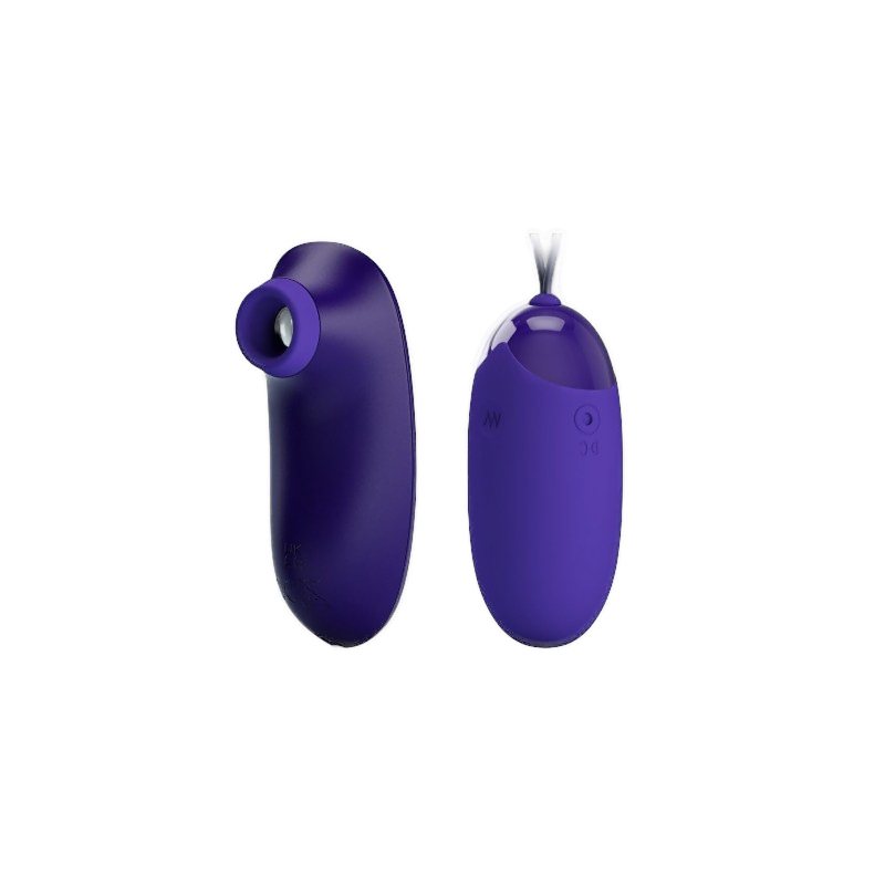 Fioletowe Jajeczko Wibrujące i Stymulator