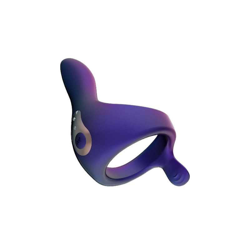 Wibrujący ring na penisa z wypustką