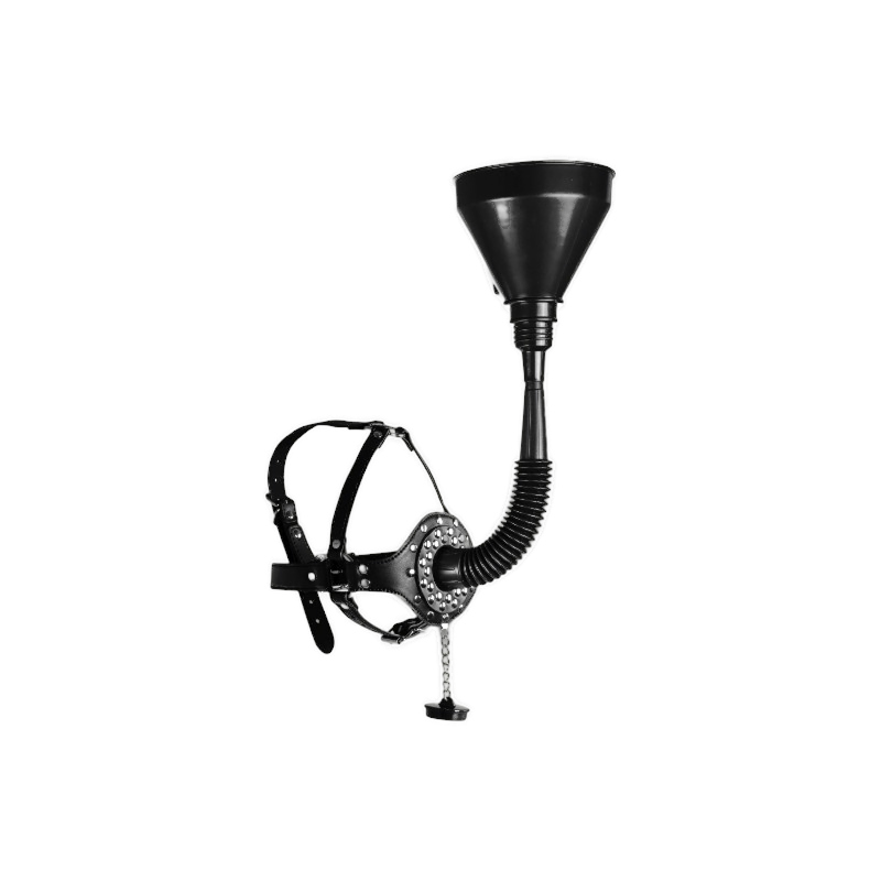 Uprząż BDSM z lejkiem
