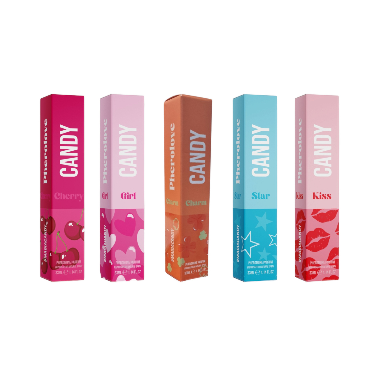 Zestaw perfumetek CANDY 5x 33ml