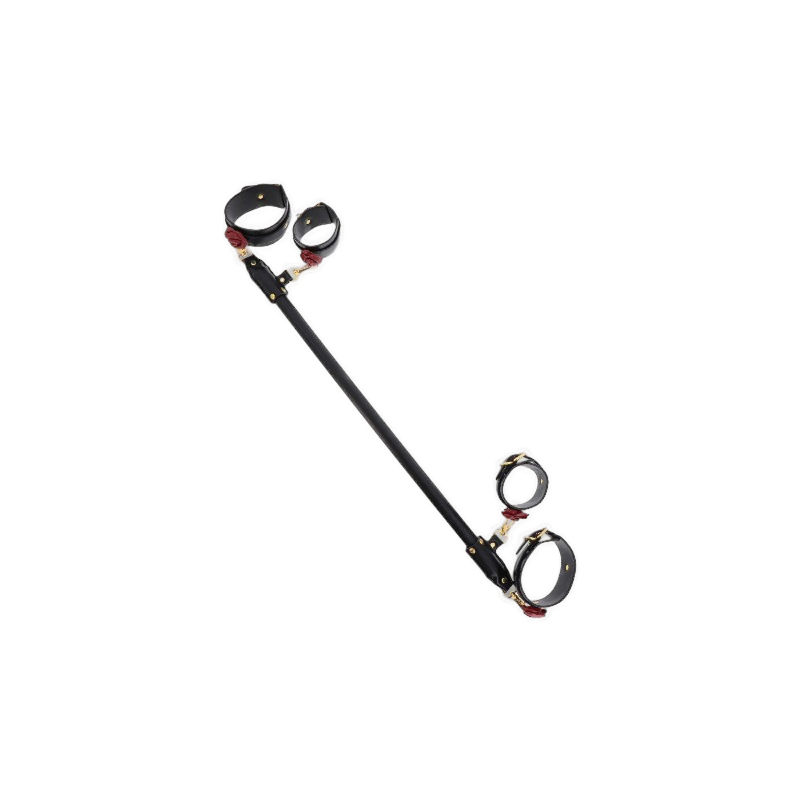 Rozpórka BDSM z różą i złotymi akcentami