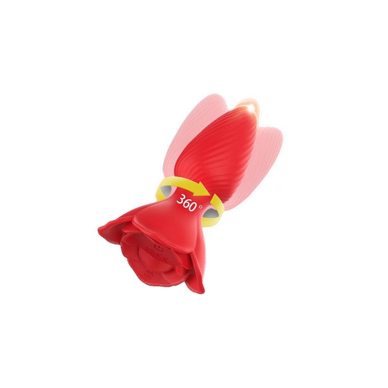 Różany Korek z Wibracjami i Rotacją