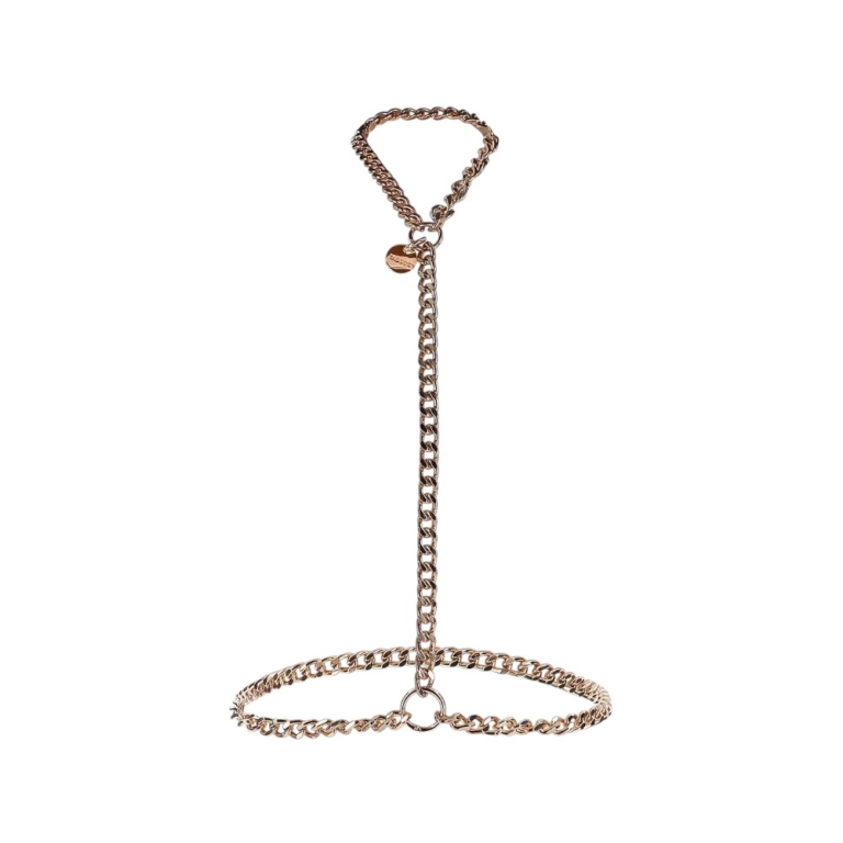 Harness z łańcucha złoty